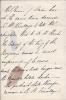 Letter, Third Person, to Richard Dighton, artist.